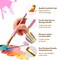 Artify Paint Brushes for Kids, 12-Sizes Paint Brush Set for Kid's Arts and Crafts, Ergonomic Donuts Handle | Macaron Colors Kids Paint Brushes, for Acrylic, Oil, Watercolor, Gouache, Paint by Numbers